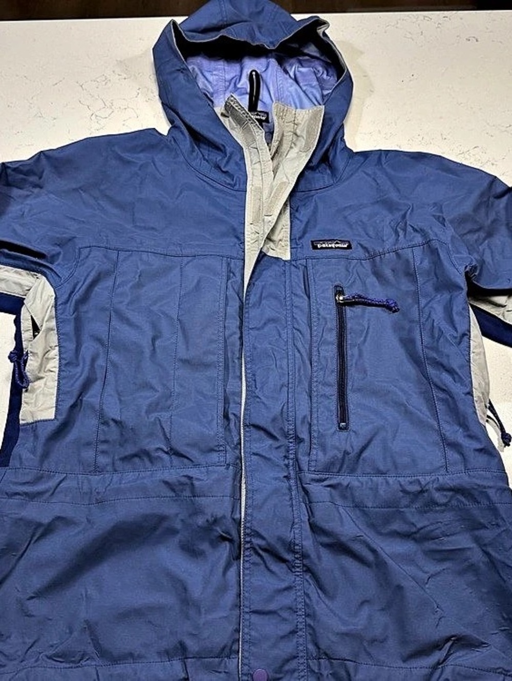 Patagonia Blue Hooded Performance Jacket